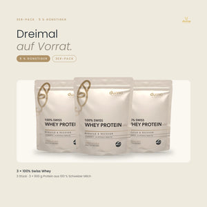 3x 100% Swiss Whey Protein 900g
