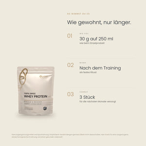 3x 100% Swiss Whey Protein 900g