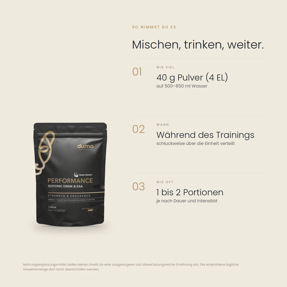 Performance isotonisches Sportgetränk + EAA's