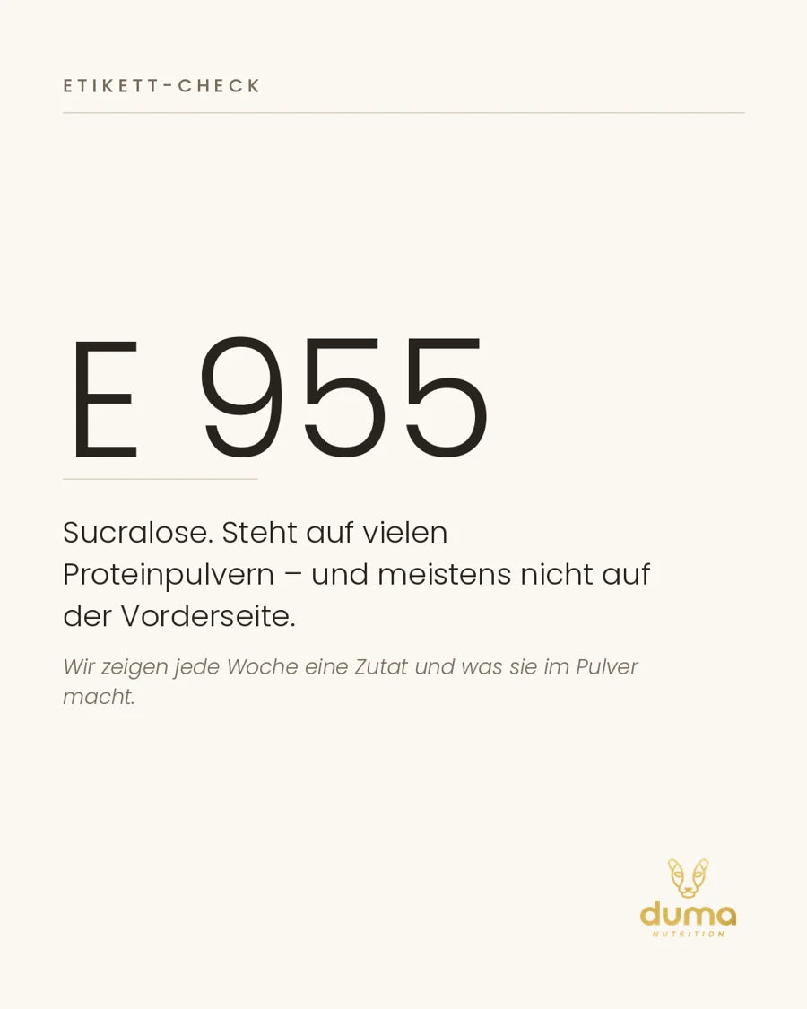 Beitrag: E 955 Sucralose