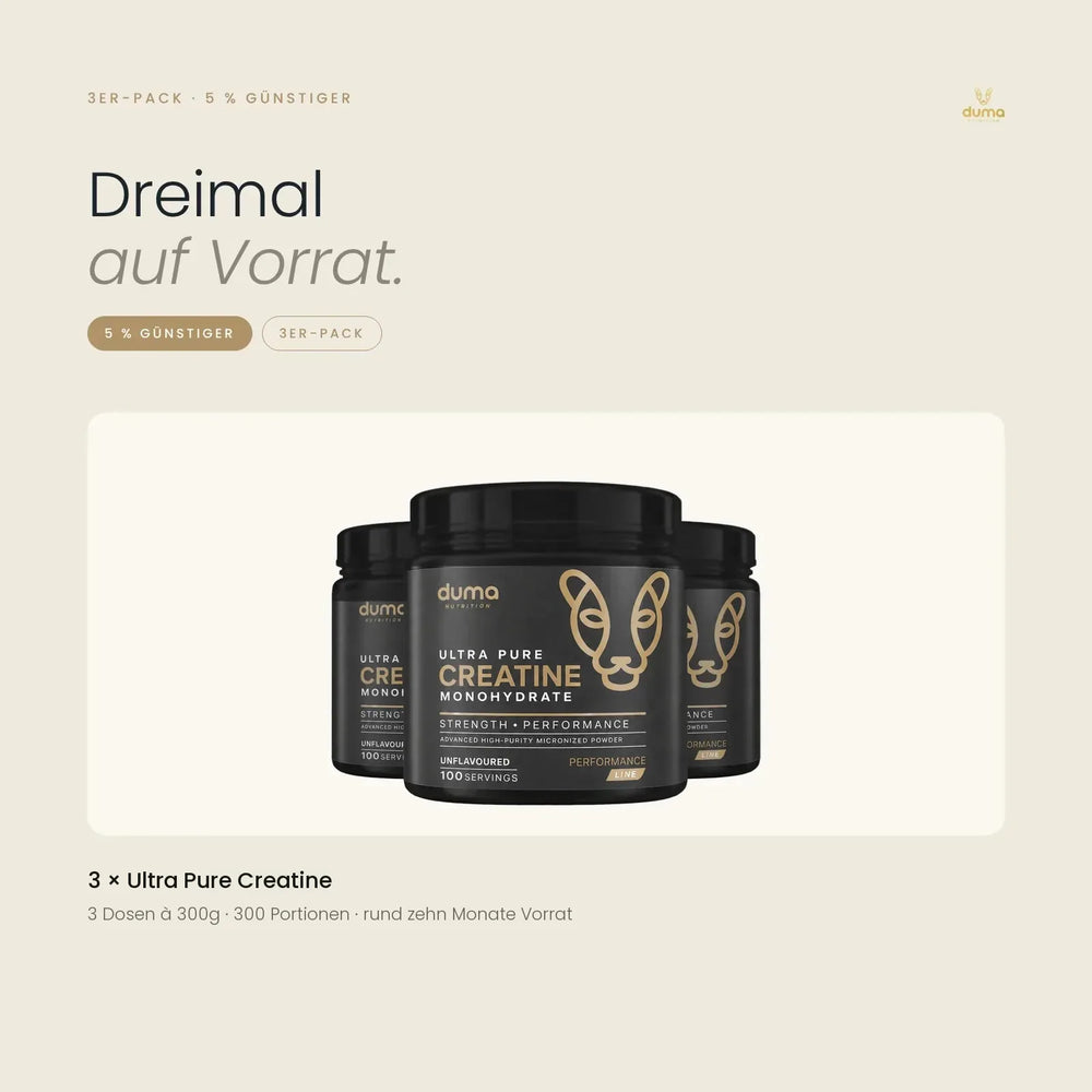 3x Ultra Pure Creatine Monohydrate